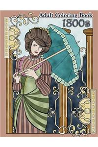1800s Adult Coloring Book