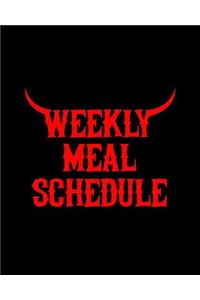 Weekly Meal Schedule