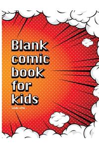Blank comic book for kids