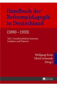 Handbuch Der Reformpaedagogik in Deutschland (1890-1933)