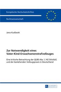 Zur Notwendigkeit Eines Vater-Kind-Erwachsenenstrafvollzuges