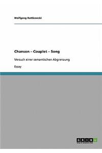 Chanson - Couplet - Song