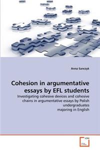 Cohesion in argumentative essays by EFL students