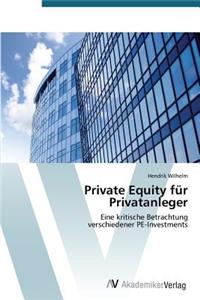 Private Equity für Privatanleger