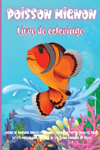 Livre de coloriage de poisson mignon