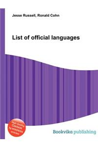 List of Official Languages