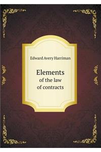 Elements of the Law of Contracts