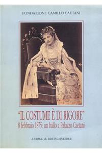 Il Costume E Di Rigore 8 Febbraio 1875