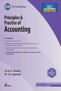 Taxmann's Principles & Practice of Accounting (Paper 1 | Accounts) â€“ Study material in simple language with numerous illustrations & practice questions | CA Foundation | June 2023 Exams