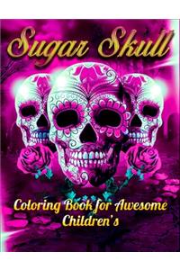 Sugar Skull Coloring Book for Awesome Children's