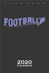 Football Schriftzug Calendar 2020