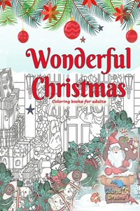 Wonderful Christmas coloring books for adults