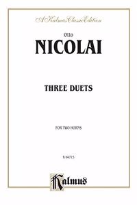 NICOLAI 3 DUETS FOR 2 HORNS