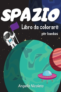 Spazio Libro da colorare per bambini