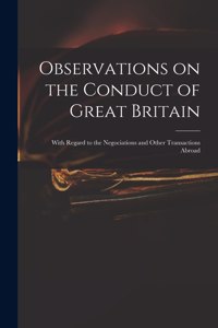 Observations on the Conduct of Great Britain