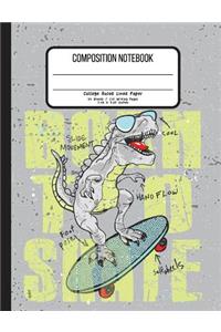 Composition Notebook College Ruled Lined Paper 55 Sheets / 110 Writing Pages 7.44 x 9.69 Inches