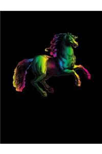 Rainbow Horse Notebook