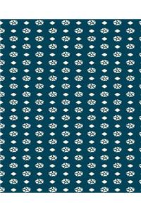 Pretty School Composition Book Dots Diamonds Pattern Design