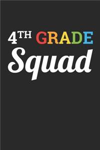 Back to School Notebook 'Fourth Grade Squad' - Back To School Gift for Her and Him - 4th Grade Writing Journal