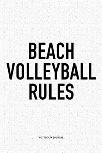 Beach Volleyball Rules