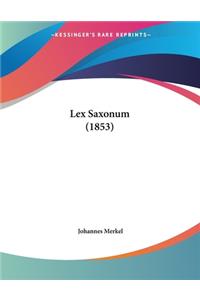 Lex Saxonum (1853)