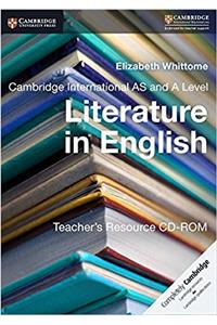 Cambridge International as and a Level Literature in English Teacher's Resource CD-ROM