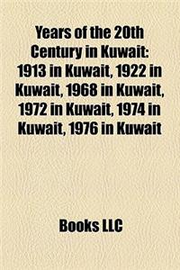 Years of the 20th Century in Kuwait