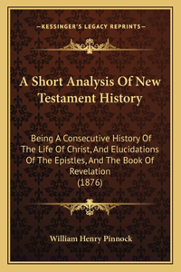 Short Analysis Of New Testament History