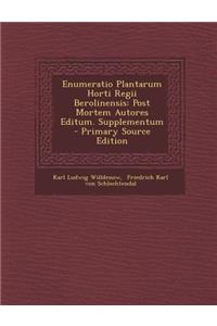 Enumeratio Plantarum Horti Regii Berolinensis