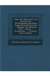 Ueber Die Todesstrafe