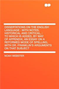 Dissertations on the English Language