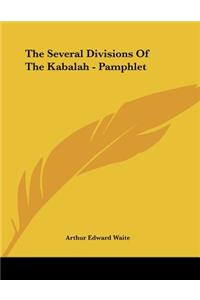 The Several Divisions of the Kabalah - Pamphlet