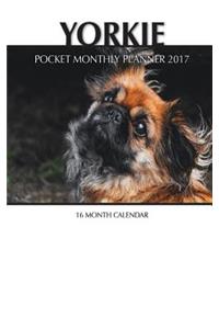Yorkie Pocket Monthly Planner 2017