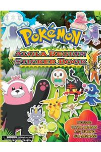 Pokemon Alola Region Sticker Book