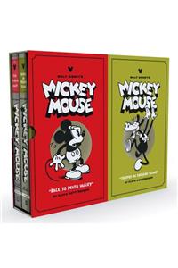 Walt Disney's Mickey Mouse Gift Box Set: Race to Death Valley and Trapped on Treasure Island