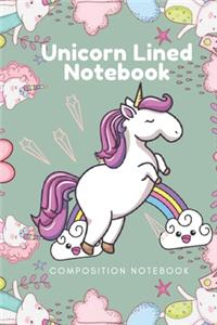 Unicorn Lined Notebook - Composition Notebook