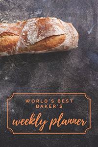 World's Best Baker's Weekly Planner