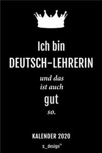 Kalender 2020 für Deutsch-Lehrer / Deutsch-Lehrerin
