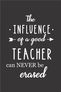 The influence of a great teacher can never be erased