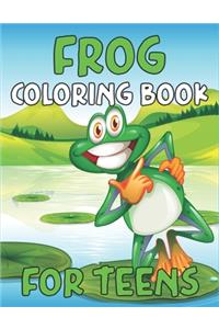 Frog Coloring Book for Teens