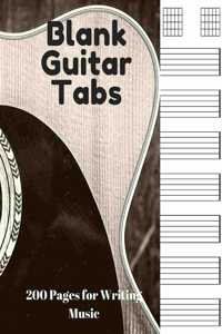 Blank Guitar Tabs