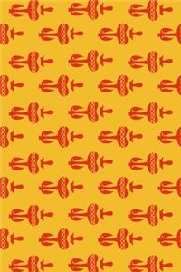 2020 Daily Planner Egyptian Pattern Red Orange Yellow 388 Pages