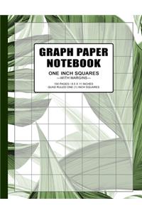 Graph Paper Notebook 1 Inch Squares