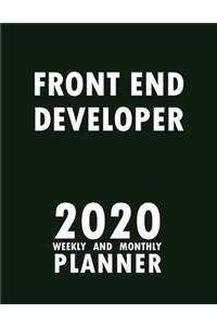 Front End Developer 2020 Weekly and Monthly Planner