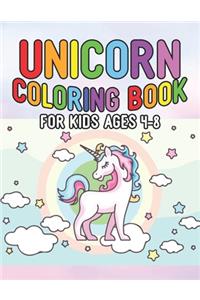 Unicorn Coloring Book for Kids Ages 4-8