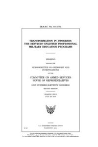 Transformation in progress