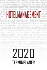 Hotelmanagement - 2020 Terminplaner