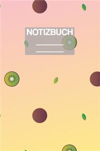 Notizbuch A5 Muster Kiwis