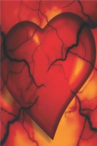 Journal: Heart 6x9 Lined Journal Notebook 200 Pages
