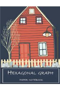 Hexagonal graph paper notebook